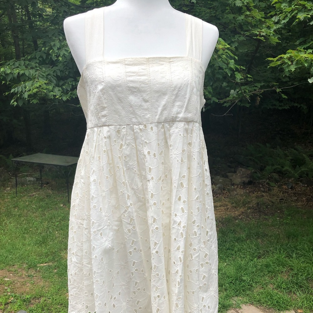 Cotton empire waist dress